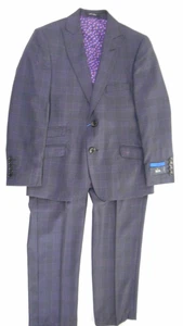 Jungen T.O. Dark Navy & Purple 2 Stück Woll Vezia Anzug Husky Größen 8 - 16 - Bild 1 von 9