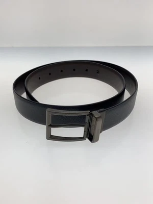 Cinturón de cuero para hombre PRADA en negro Foto 1 de 4