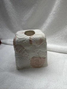 6" große Keramik Taschentuch Box Abdeckung, Handmaler Muscheln der Bucht, - Bild 1 von 6