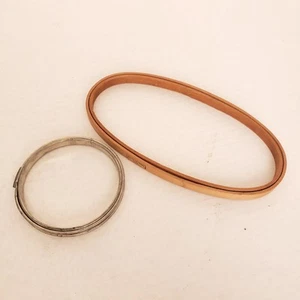 Vintage Herzogin Oval Stickerei Kreuzstich Holz Hoop Filz gefüttert und Metall Hoop - Bild 1 von 8
