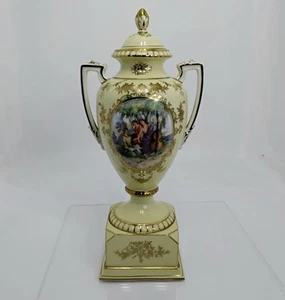 Antique Noritake Hand Painted Rare Urn 1918~1940 Heavy Gold Embellishment Nippon - Picture 1 of 10