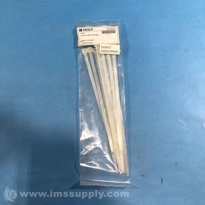 Brady Y43817 10 件装拉链领带,7 英寸,天然,50 # 拉力强度 FNFP — 第 1/4 张图片