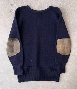 Antique Spalding Sweater Wool 1920s 30s sports Athletic Animal Skin Pads vintage - Picture 1 of 11