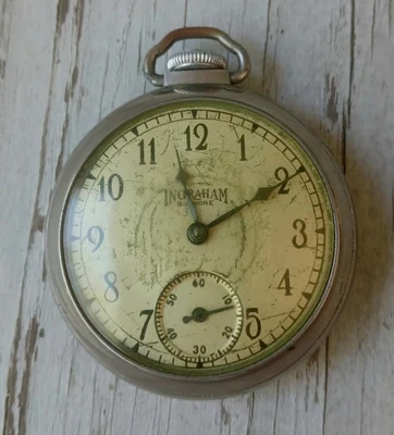 Reloj Bolsillo Biltmore by Ingraham Vintage Mecánico Cuerda Funcionando JW071 Foto 1 de 4