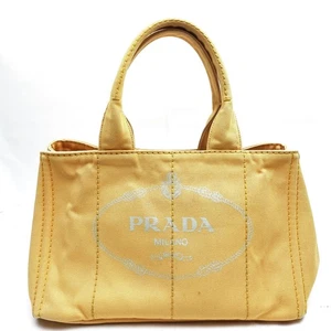 Prada Tote Bag Yellow Canvas 2277156 - Picture 1 of 11