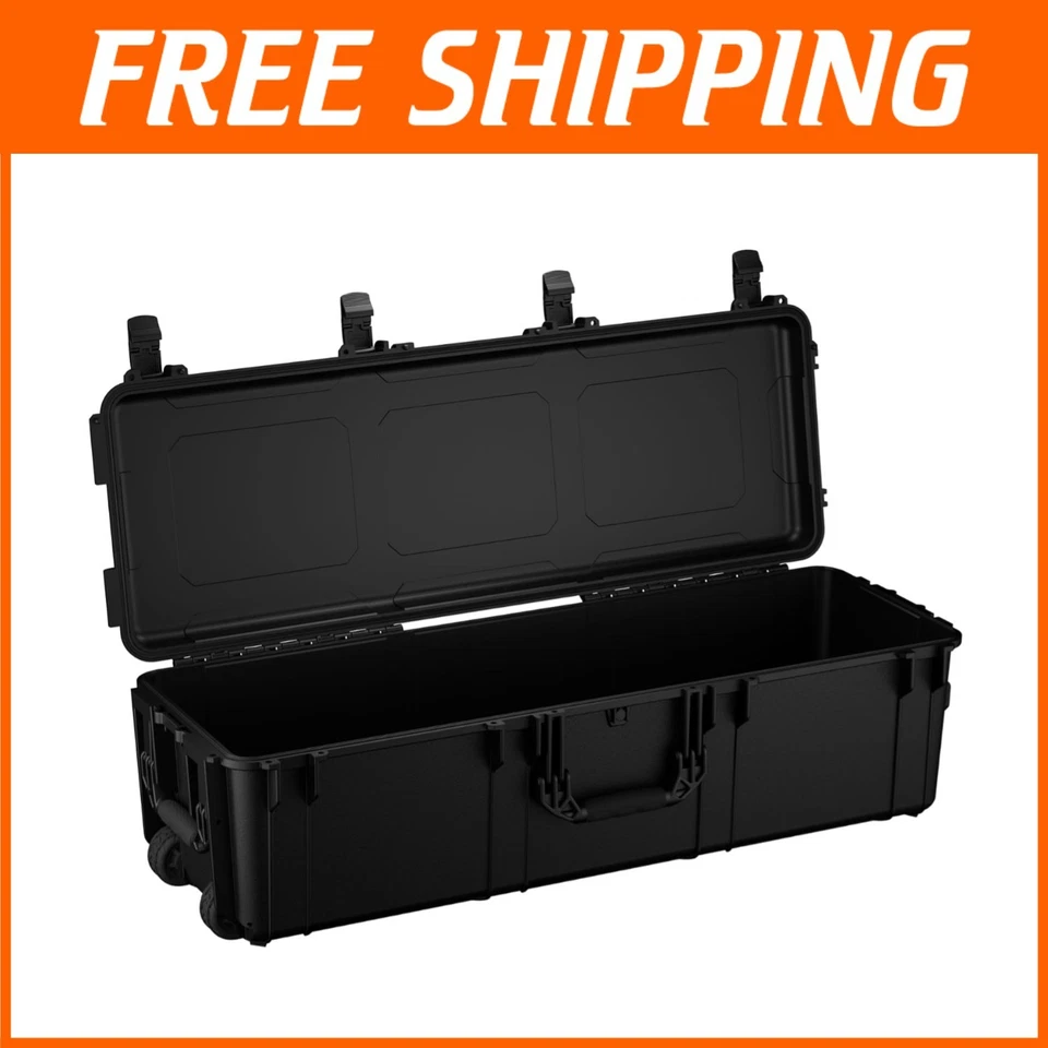 45-дюймовый водонепроницаемый жесткий чехол с колесами - запираемый, одобрен TSA - Изображение 1 из 4