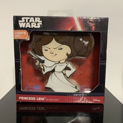 Disney Star Wars Princess Leia 3D FX Deco 6” Wall Light New in Box - Image 1 of 2
