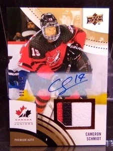 2025-26 Upper Deck#45 Team Canada Juniors CAMERON SCHMIDT Patch Autograph 11/150 - Picture 1 of 8