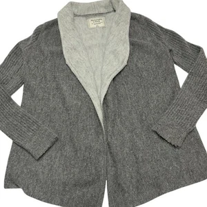 Abercrombie & Fitch Cardigan Womens X Small Grey Soft Knit Open Front Sweater - Picture 1 of 8