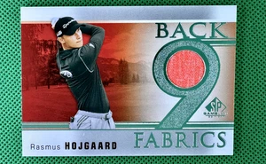 2021 SP Game Used - Back 9 Fabrics Rasmus Hojgaard #B9-RH RC - Picture 1 of 2