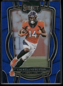 #270 Courtland Sutton 2022 Panini Select #/99 Blue Prizm - Bild 1 von 2