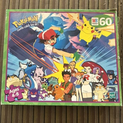 Vintage Pokémon Puzzle- 60 Piece by MB- Excellent Condition  - image 1 of 3