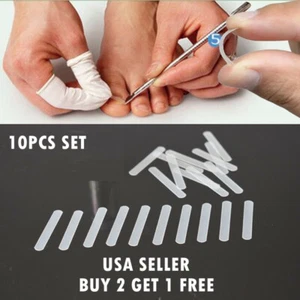 10Pcs Ingrown Toenail Corrector Toe Foot Nail Correction Sticker Pedicure Tool - Picture 1 of 6