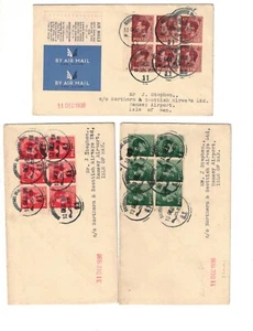1936 King Edward VIII Booklet Panes on Cover Abdication Day Cancels - Picture 1 of 2