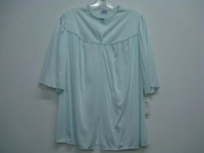 USA Made Nancy King Lingerie Makeup Bed Jacket Robe Size Small Pale Aqua #463Q - Image 1 of 2