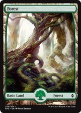 4 x Forest (270/274) - Battle for Zendikar - Full Art - Magic the Gathering MTG