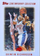 2003-04 Topps Contemporary Collection Red Clippers Card #124 Quentin Richardson