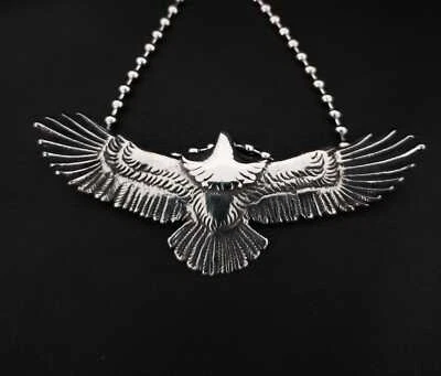 Adler Anhänger Edelstahl Kette Vogel Phönix Damen Herren Wikinger Biker 108 - Bild 1 von 4