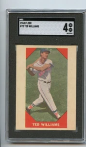 1960 Fleer Ted Williams Boston Red Sox #72 💥💥🎆 SGC Graded 4 - Picture 1 of 2