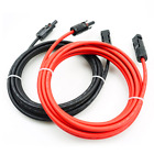 Au Black+Red 1.5/3/5/10M Solar Panel 4/6Mm² Cable Extension Wire+Connector Plugs