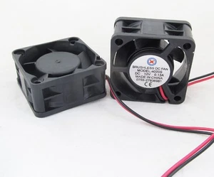 10pcs Brushless DC Cooling Fan 40x40x20mm 4020 5 blades 12V 2pin 2.54 Connector - Picture 1 of 5