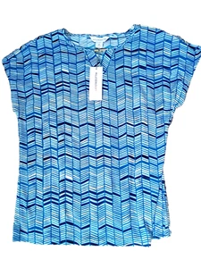 NWT Liz Claiborne Top Size Medium Poly Spandex Washable - Picture 1 of 6