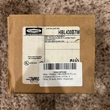 Hubbell HBL430B7W Pin & Sleeve Inlet Connector 30A 480V 3P4W