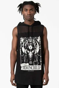 Killstar Companion Longline Mesh Moonchild Baphomet Pentagram Vest KSRA004618 - Picture 1 of 5