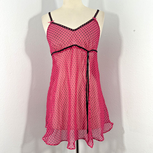 UNDERCOVER Secret Treasures abito slip donna M a pois babydoll Sabrina falegname Y2K