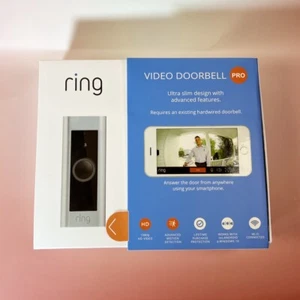 Ring Wired Doorbell Plus Video Doorbell Pro HD Video Camera Wifi 1080P Silver - Picture 1 of 6