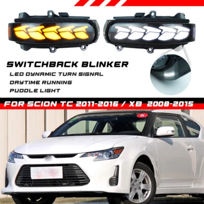 For Scion Tc 2011-2016 xB 2008-2015 Sequential LED Side Mirror Turn Signal Light - Image 1 of 4