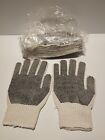 5 Pairs. Pvc Dot Gloves. Double Sided. String Knit. Safety Gloves, House, Work