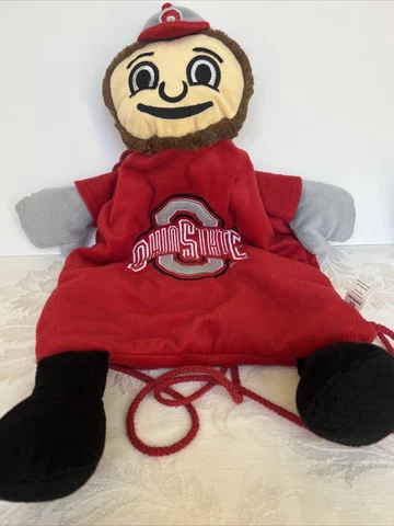 Ohio State University Buckeyes 17" Brutus Novelty Backpack. Fun To Take To Games Cover