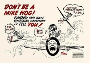 Don't Be A Mike Hog - 1944 - Trainingshilfen Luftfahrt Magnet - Bild 1 von 2