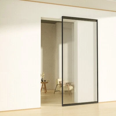 PORTA SCORREVOLE ESTERNA IN VETRO BINARIO MAGICAL INVISIBILE PROFILATA ALLUMINIO - Immagine 1 di 4