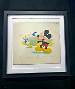 Original Walt Disney sketch drawn artwork of Mickey Mouse and Donald Duck 1950s - Picture 1 of 6