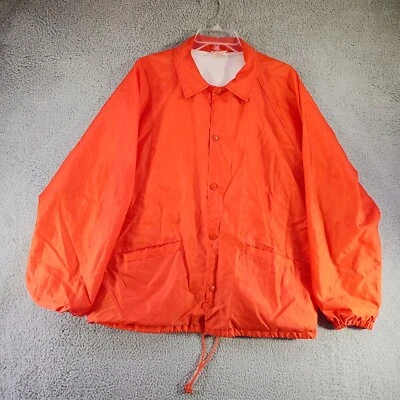 Cardinal Jacket XL Mens Windbreaker Button Front Drawstring Waist USA Vintage - Image 1 of 4