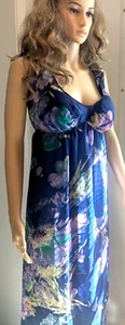 Pepperberry Sheer 10 SC Super Curvy floral maxi dress with full underslip - New - Picture 1 of 8