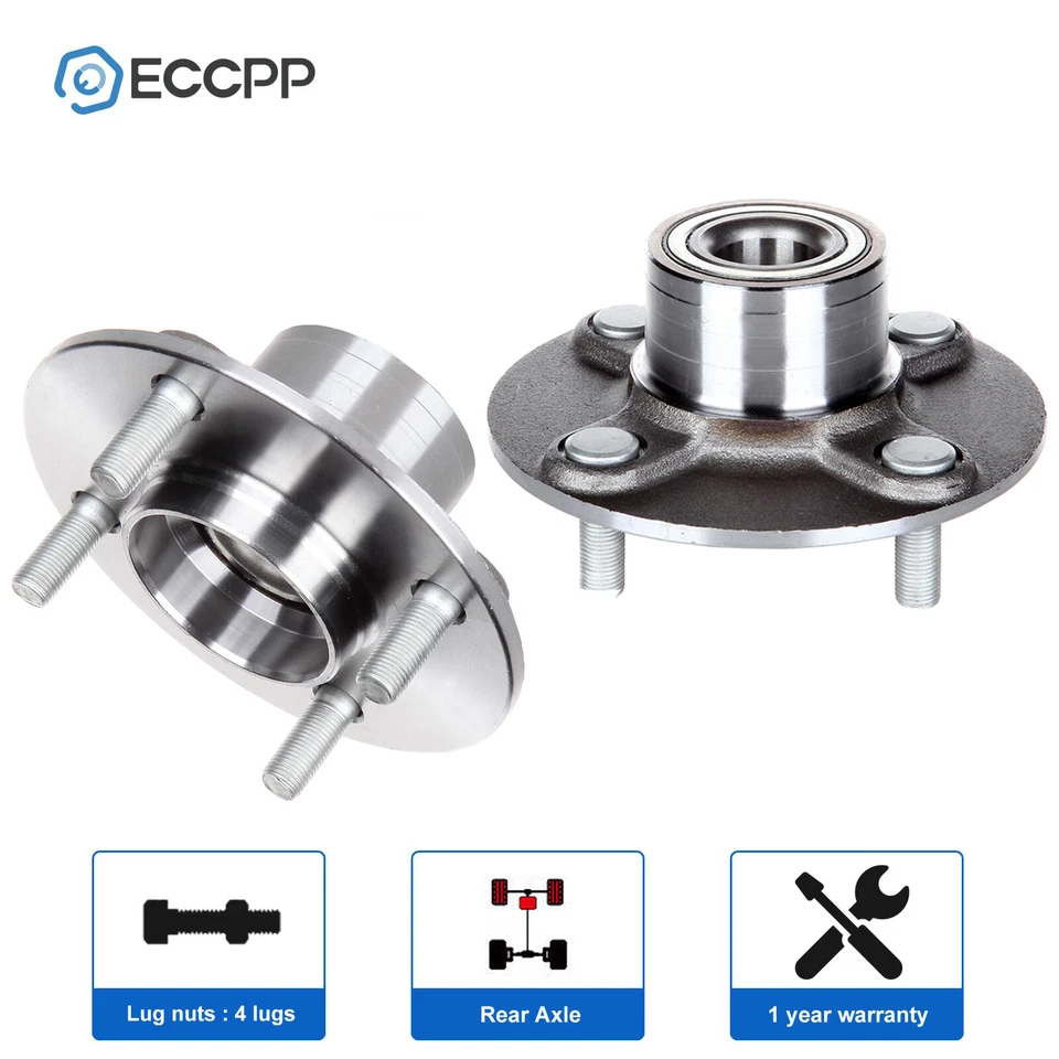 Conjunto de 2 cojinetes de cubo de rueda traseros para Nissan Sentra 2000-2003 2004 2005 2006 Foto 1 de 4