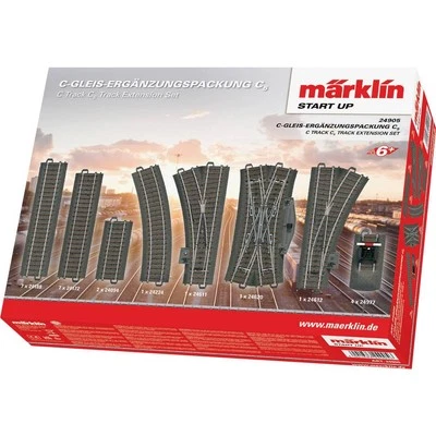 MÄRKLIN START UP H0 Märklin C-Gleis (mit Bettung) 24905 Ergänzungs-Set C5