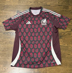Adidas Men 2XL XXL Mexico Home Jersey 100 % Authentic 2024 Blank - Picture 1 of 9