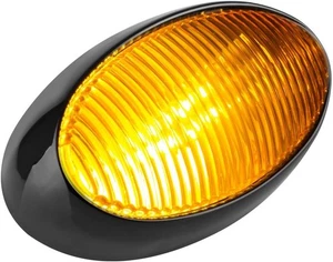 Casa rodante Optronics RVPL5ABP ámbar ovalado luz porche negro sin interruptor cámper remolque - Imagen 1 de 2