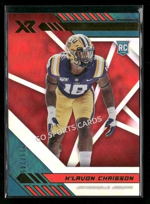 2020 Panini Xr Red /249 K'Lavon Chaisson #150 RC Rookie - Image 1 of 2