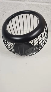 Black Coffee Pod Holder and Organizer Capsule Storage Basket - Picture 1 of 2