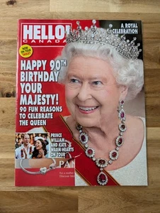 Hello Canada April 25, 2016 Magazine-Queen 90th Birthday/Ronnie & Sally Wood - Picture 1 of 8