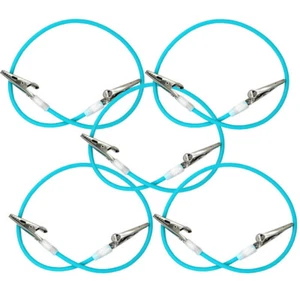 5 PIEZAS Clips para babero de silicona dental azul cordón servilleteros baberos para dentista/paciente - Imagen 1 de 13
