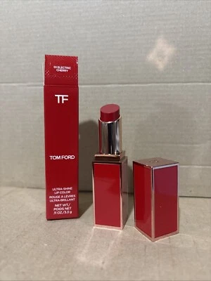Tom Ford Ultra Shine Lip Color Lipstick 01 ELECTRIC CHERRY - Full Size NIB - Image 1 of 4