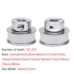 Polea de sincronización escalonada 5M 15-25T orificio de polea 5-20 mm rueda síncrona para impresora 3D Reprap - Imagen 1 de 9