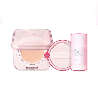 CLIO Kill Cover Mesh Glow Essential Cushion 15g + Refill 15g + Dew Cheek - Image 1 of 4
