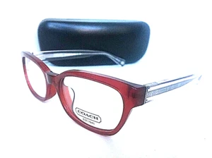 Nuevo marco de gafas para mujer COACH HC 426R0 rojo borgoña 52 mm Rx - Imagen 1 de 6